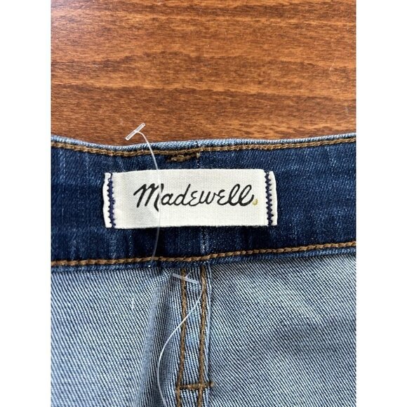 MADEWELL Women's Curvy High Rise Skinny Jeans Plus 37 PETITE Medium Wash NWT - Picture 4 of 10